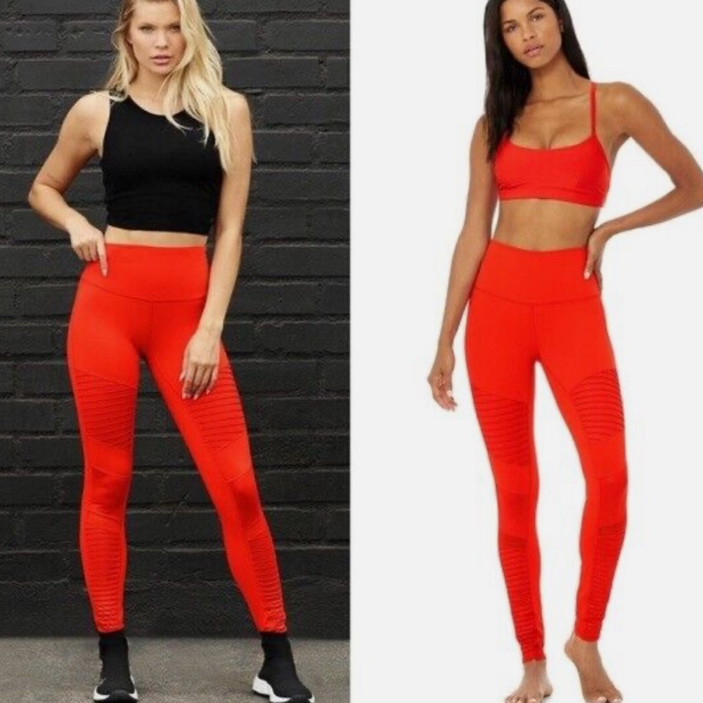 NEW Alo High Rise Moto Leggings